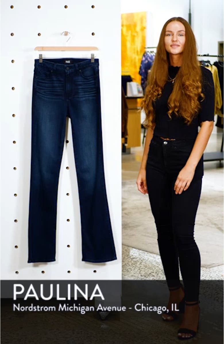 Manhattan High Waist Bootcut Jeans, sales video thumbnail