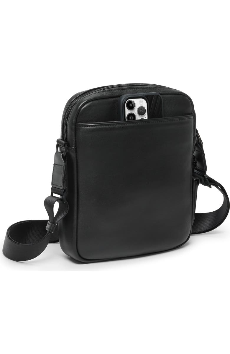 TUMI Medium Crossbody Bag, Alternate, color, Black Leather