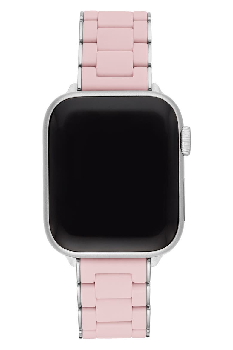 Silicone 20mm Apple Watch® Watchband, Alternate, color, PINK