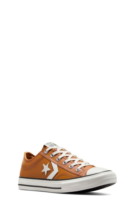 Kids tan converse best sale