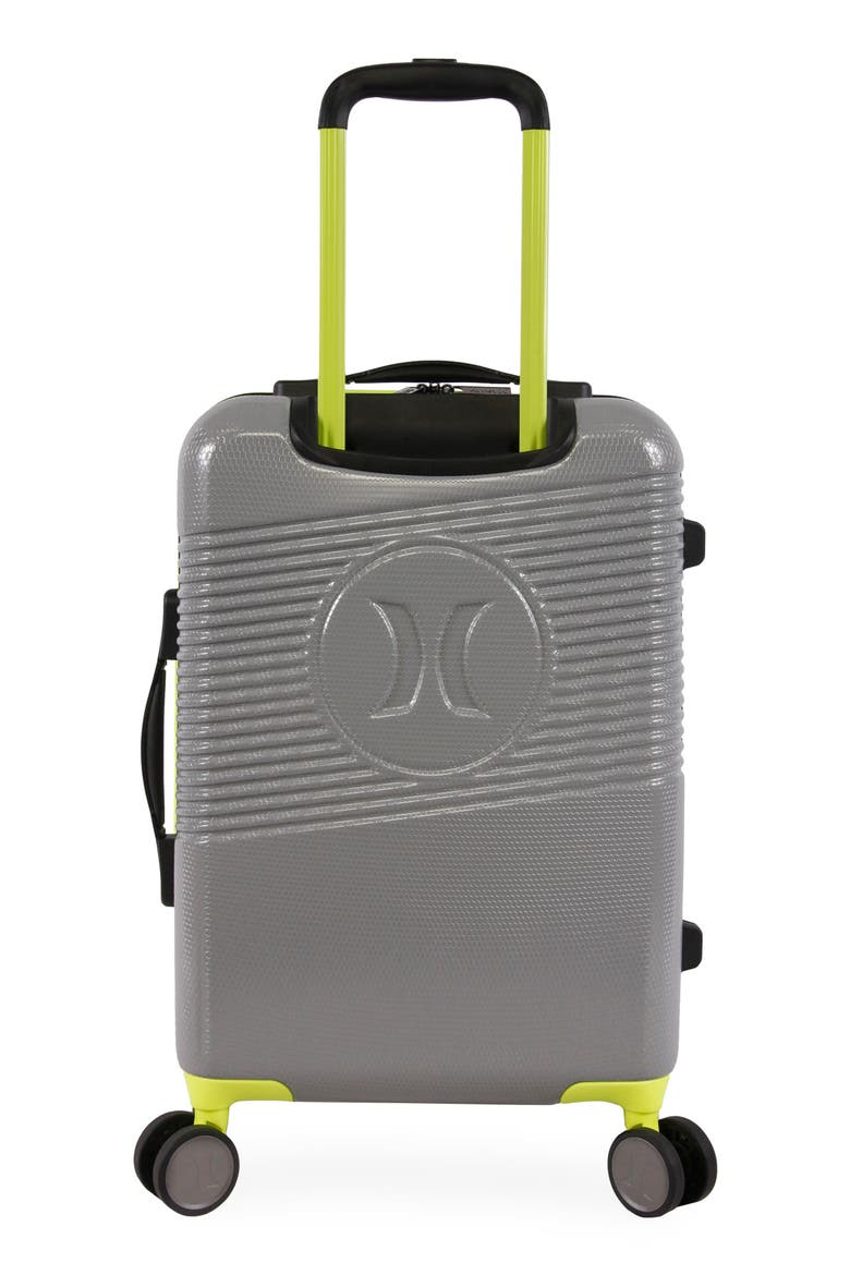 Looper 21" Hardshell Spinner Suitcase, Alternate, color, LIGHT GREY / NEON