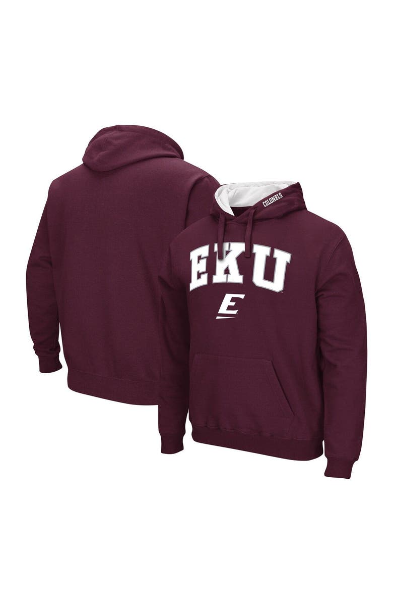 COLOSSEUM Men's Colosseum Maroon Eastern Kentucky Colonels Isle Pullover Hoodie, Main, color, Maroon