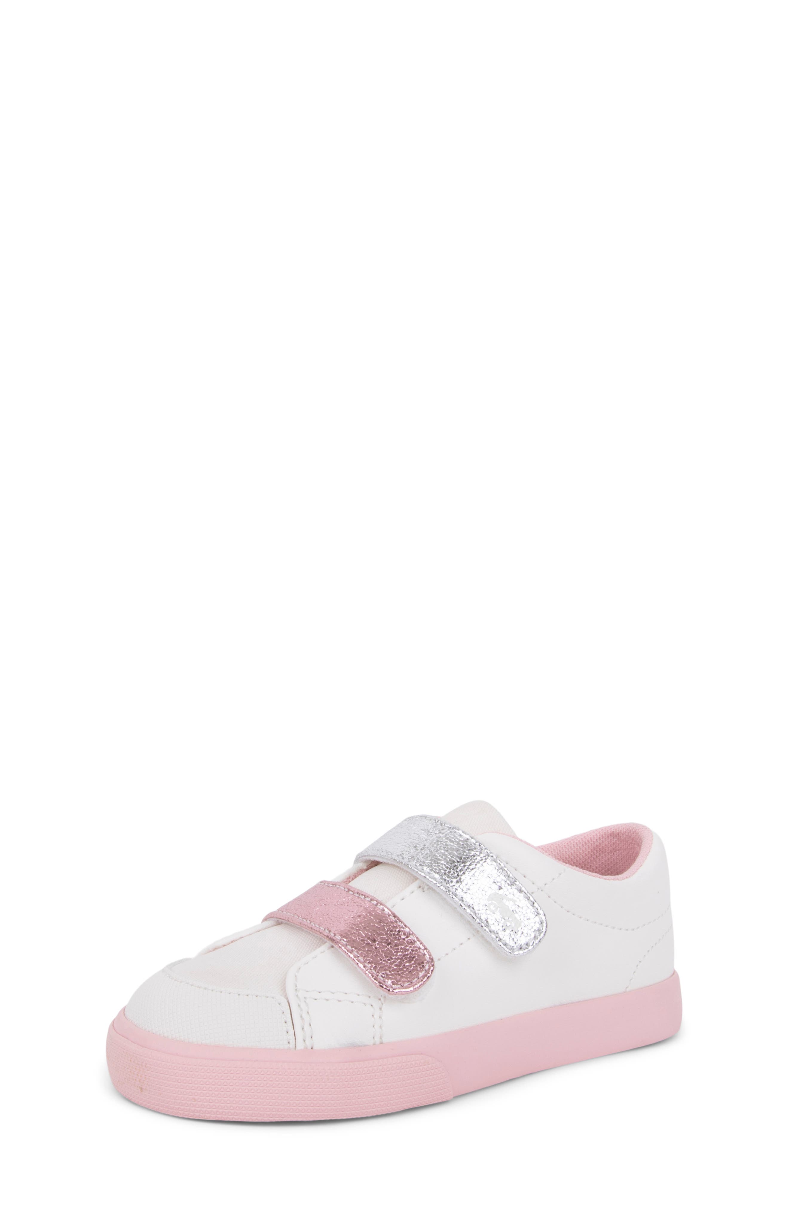 See Kai Run Kids' Morgan Sneaker, Alternate, color, White/ Pink