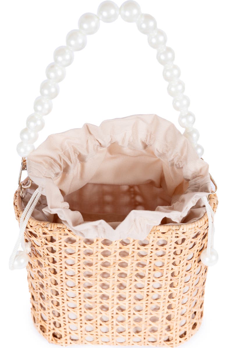 Jelavu Amalfi Wood Bead Handle Cane Satchel Bag, Alternate, color,