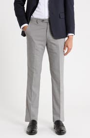 ZANETTI Trim Fit Flat Front Trousers
