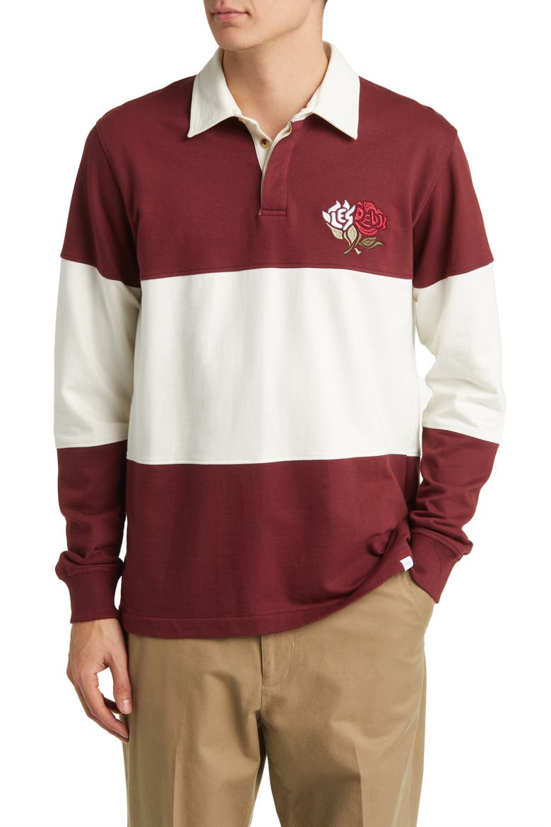 Felipe Rugby Shirt, Main, color, SHIRAZ/ LIGHT IVORY