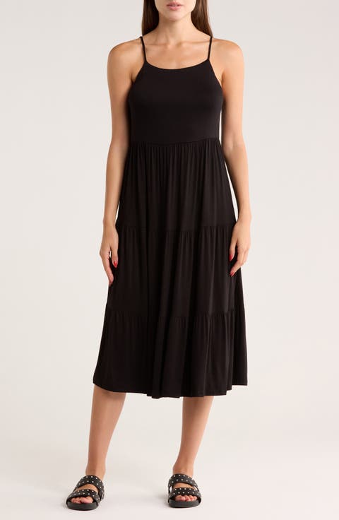 Knit Tiered Maxi Dress