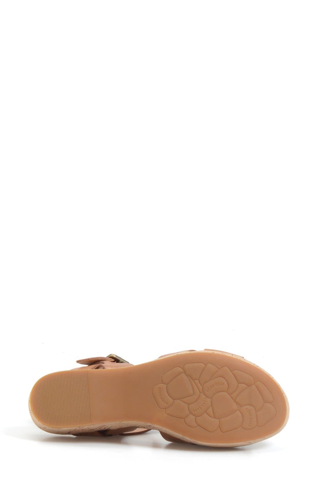 'Myrna 2.0' Cork Wedge Sandal, Alternate, color, GOLDEN SAND