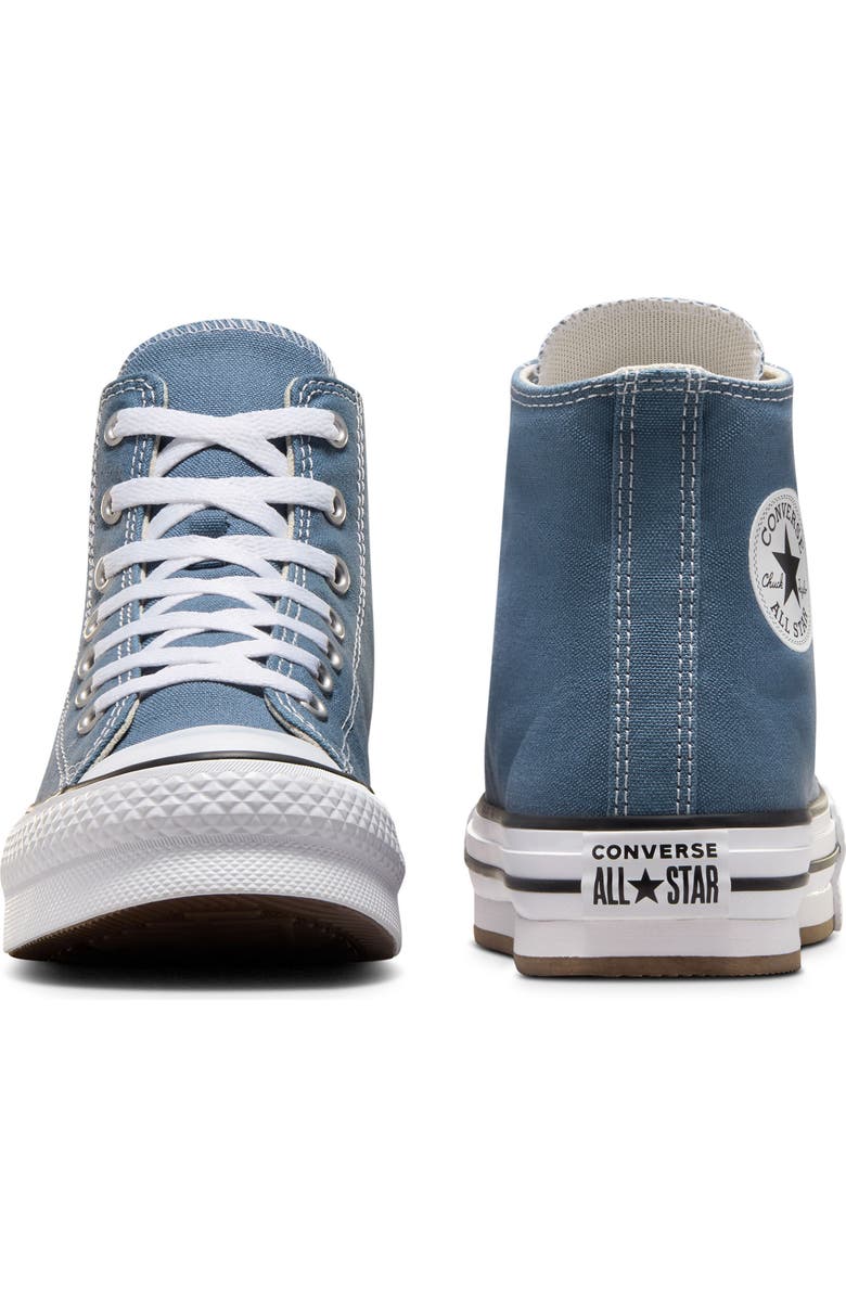 Converse Kids' Chuck Taylor All Star EVA Lift Canvas High Top Platform Sneaker, Alternate, color, Lakeside Blue