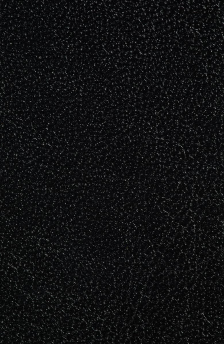 Saint Laurent Large Buckle Leather Belt, Alternate, color, Black