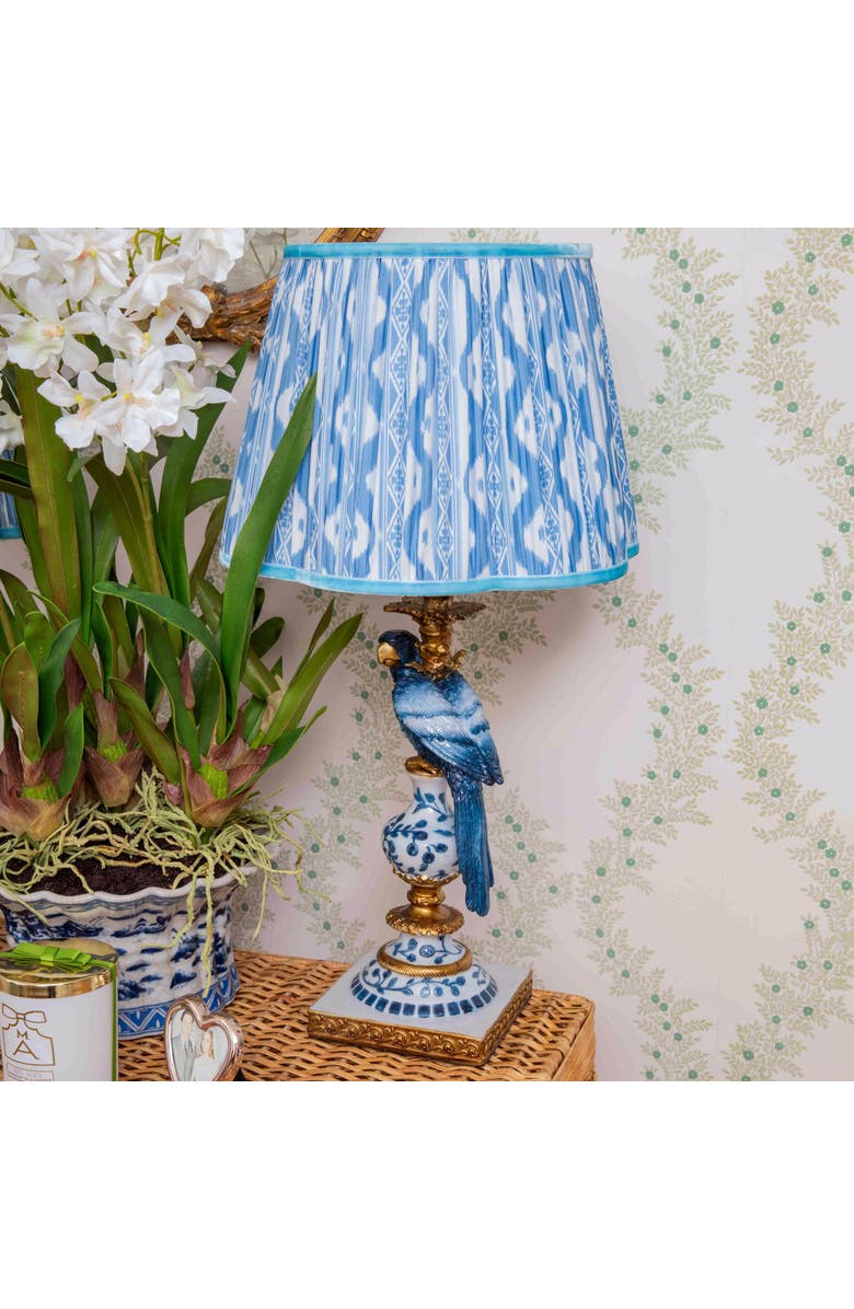 Mrs. Alice Ikat Lampshade, Alternate, color, Blue
