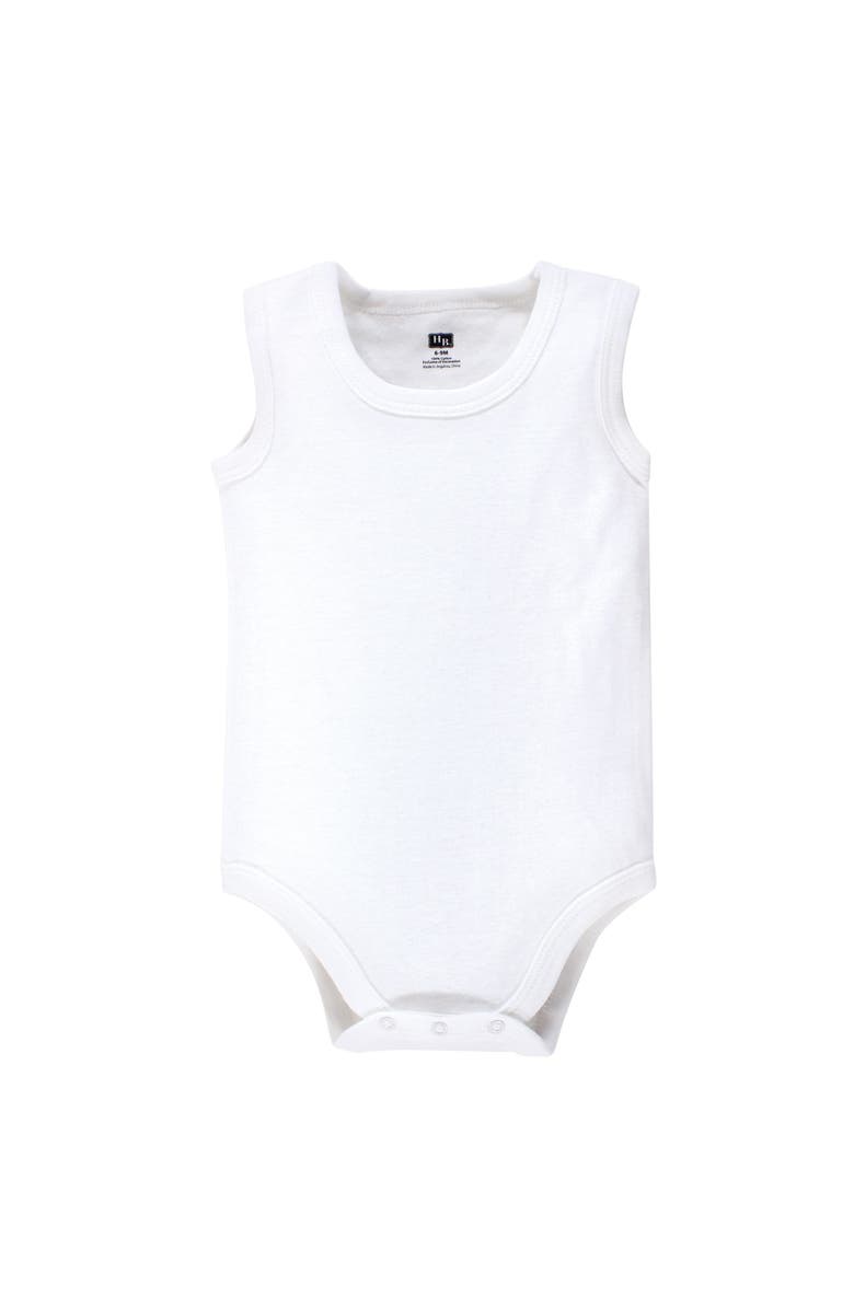 Hudson Baby Soft Cotton Unisex Tank Style Bodysuit, Alternate, color, Heather Gray