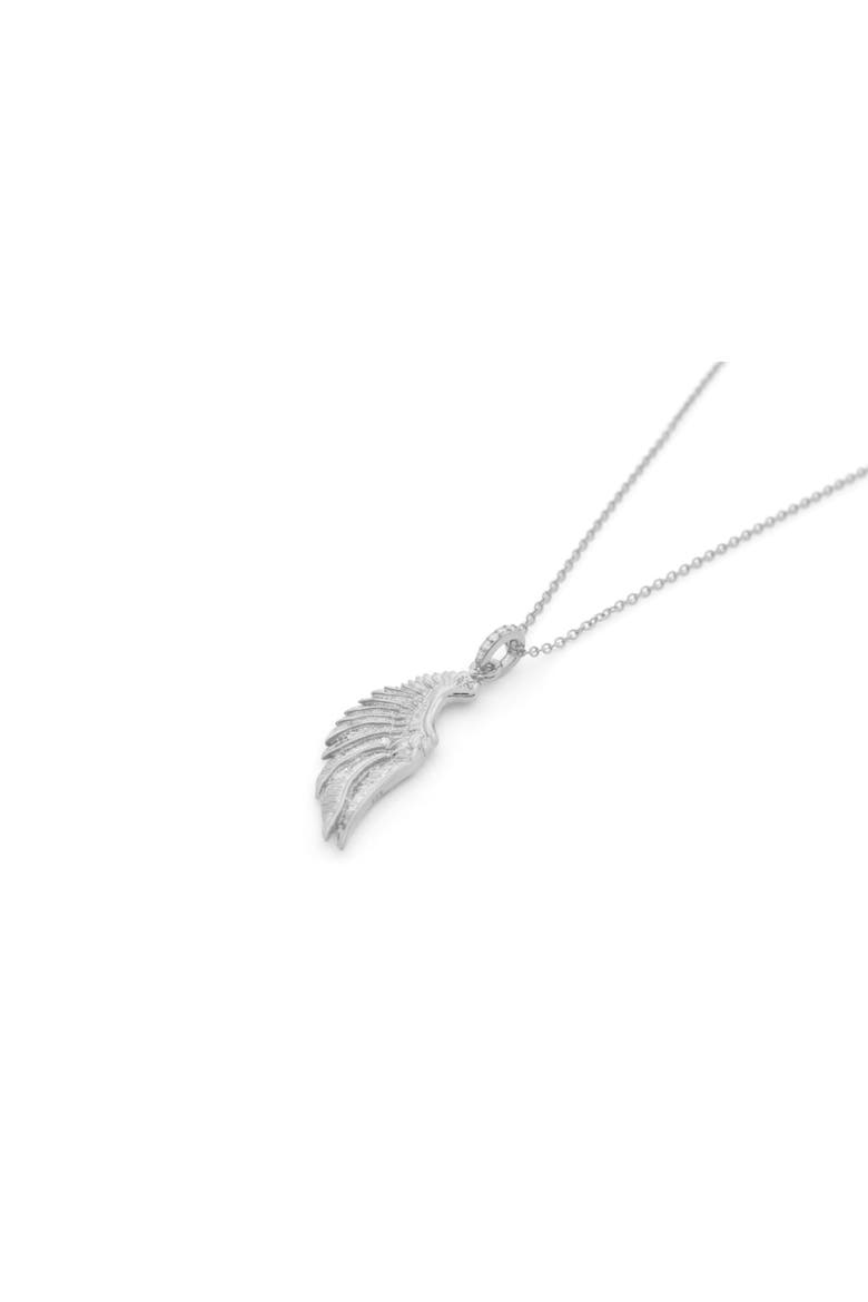 Angel Wing Necklace, Alternate, color, White