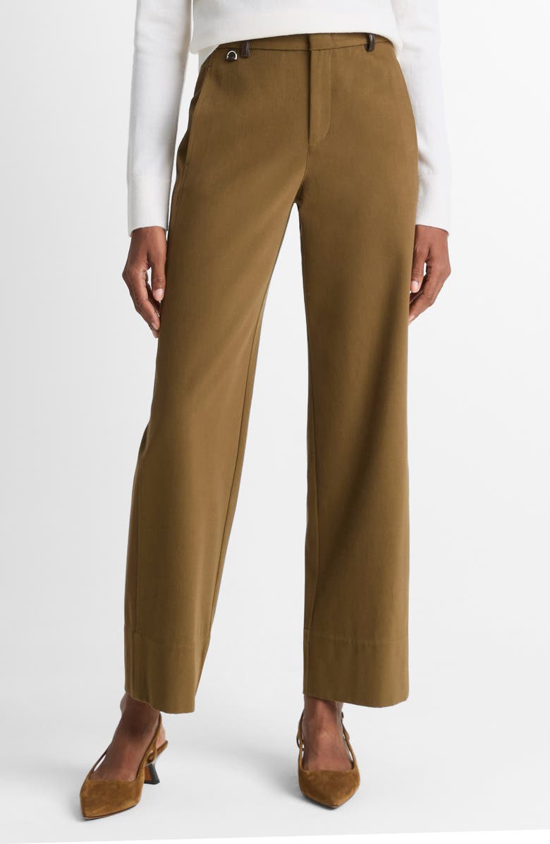 Vince Faux Suede Pants, Main, color, Olive Grove