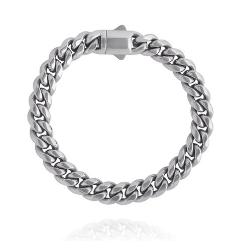 Silver-Tone Woven Chain Bracelet