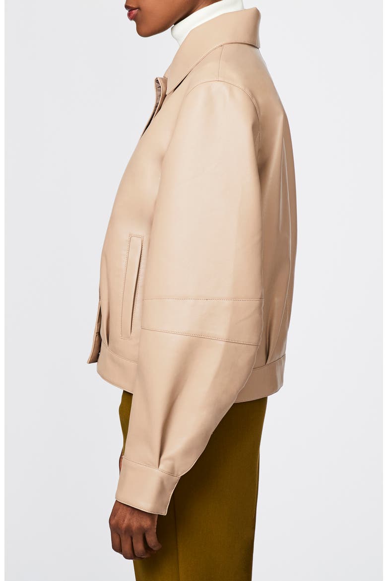 Faux Leather Jacket, Alternate, color, SHIITAKE