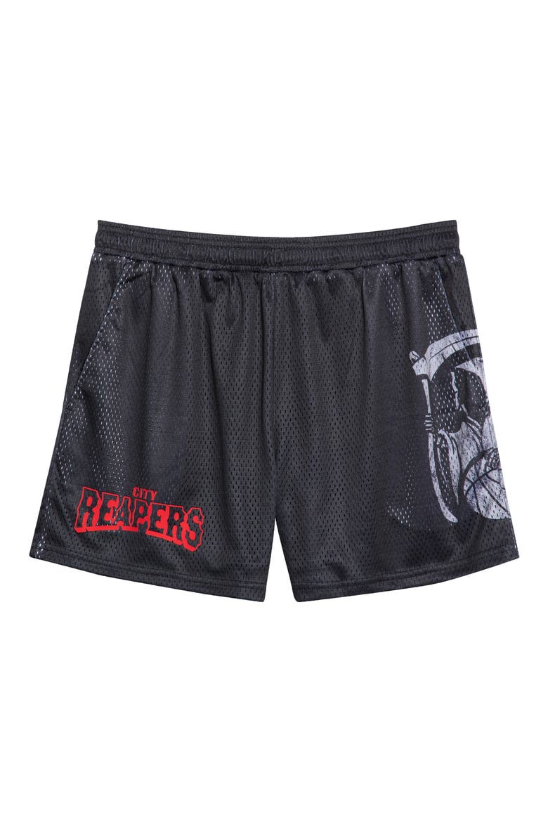 Elite City Reapers Mesh Shorts, Main, color, BLACK