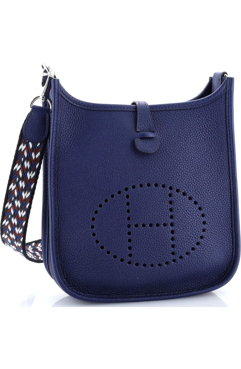 Pre-Owned Hermes Evelyne Bag Gen III Maurice TPM, Alternate, color, Bleu Encre