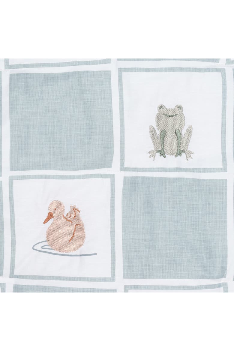 Froggy & Friends Embroidered 3-Piece Baby Crib Bedding Set, Alternate, color, Green