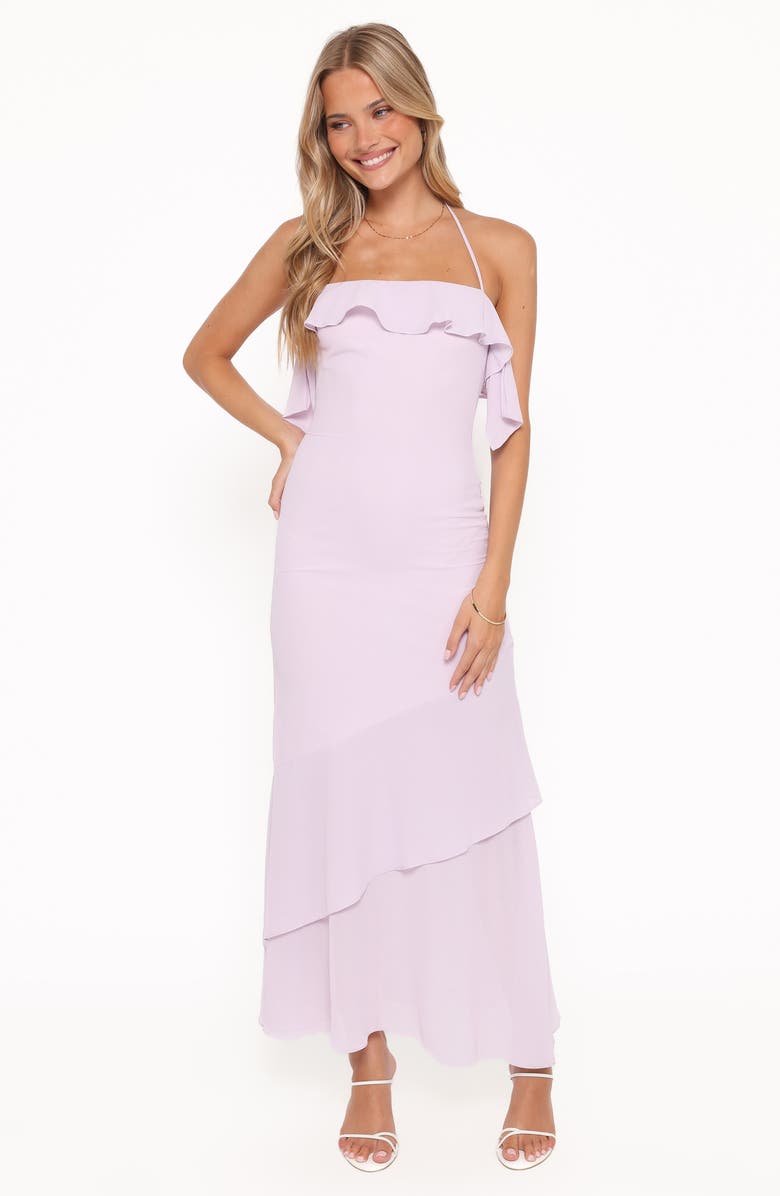 Petal & Pup Illuka Ruffle Maxi Dress, Alternate, color, Lilac