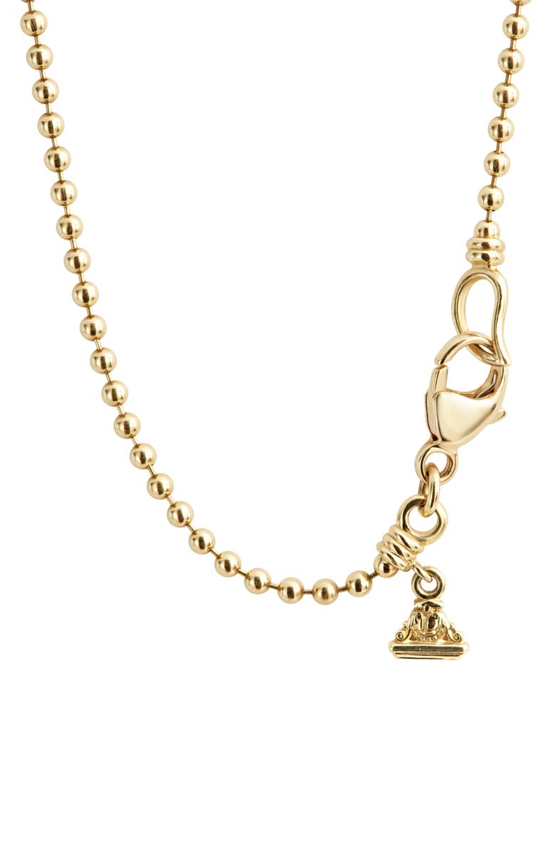 LAGOS Caviar Gold Ball Pendant Necklace, Alternate, color,