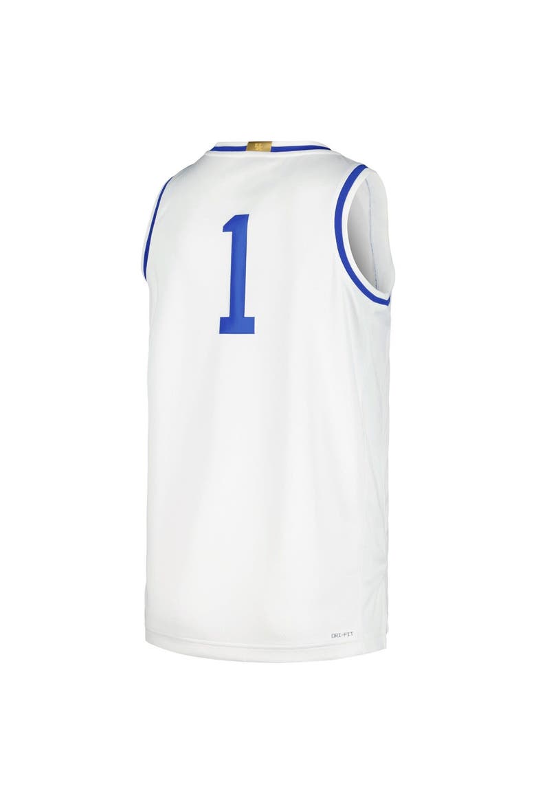 Men's Nike White #1 Kentucky Wildcats Limited Retro Jersey, Alternate, color, White