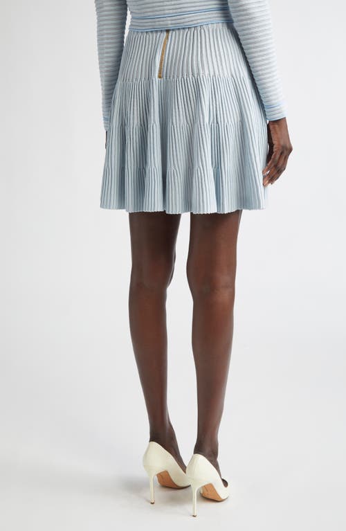 Balmain Textured Knit Flared Skirt