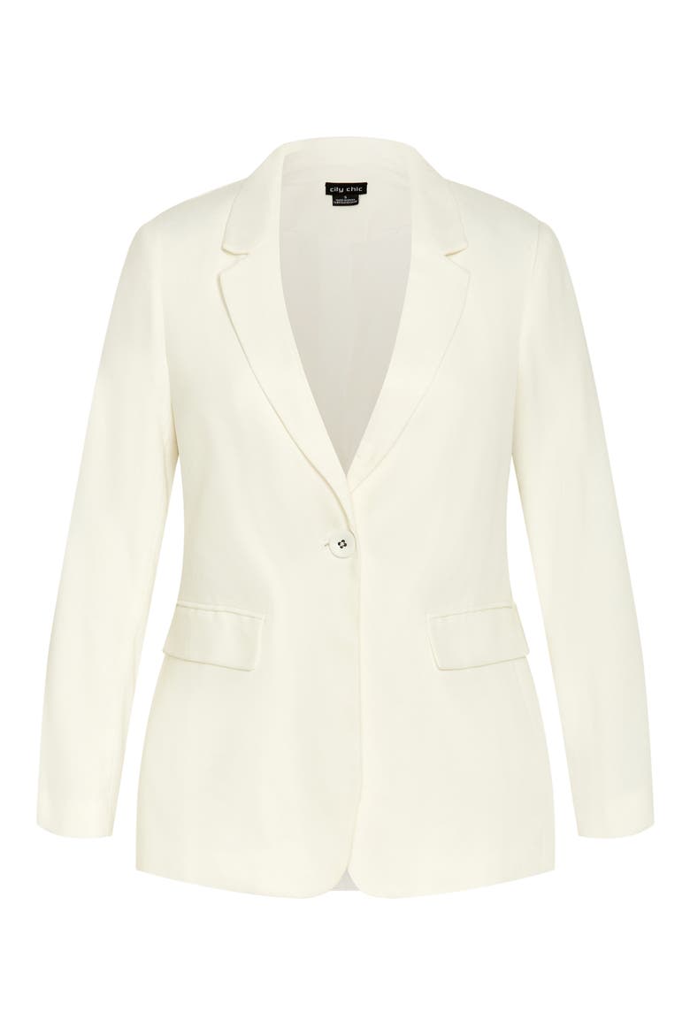 Clea One-Button Blazer, Alternate, color, VANILLA
