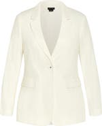 City Chic Clea One-Button Blazer