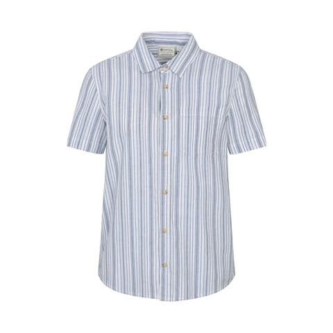 Derby Stripe Cotton Short-Sleeved Shirt