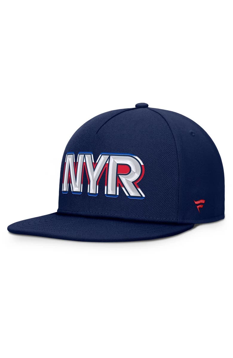 FANATICS Men's Fanatics Navy New York Rangers Authentic Pro Rink Team Code Snapback Hat, Alternate, color, Navy