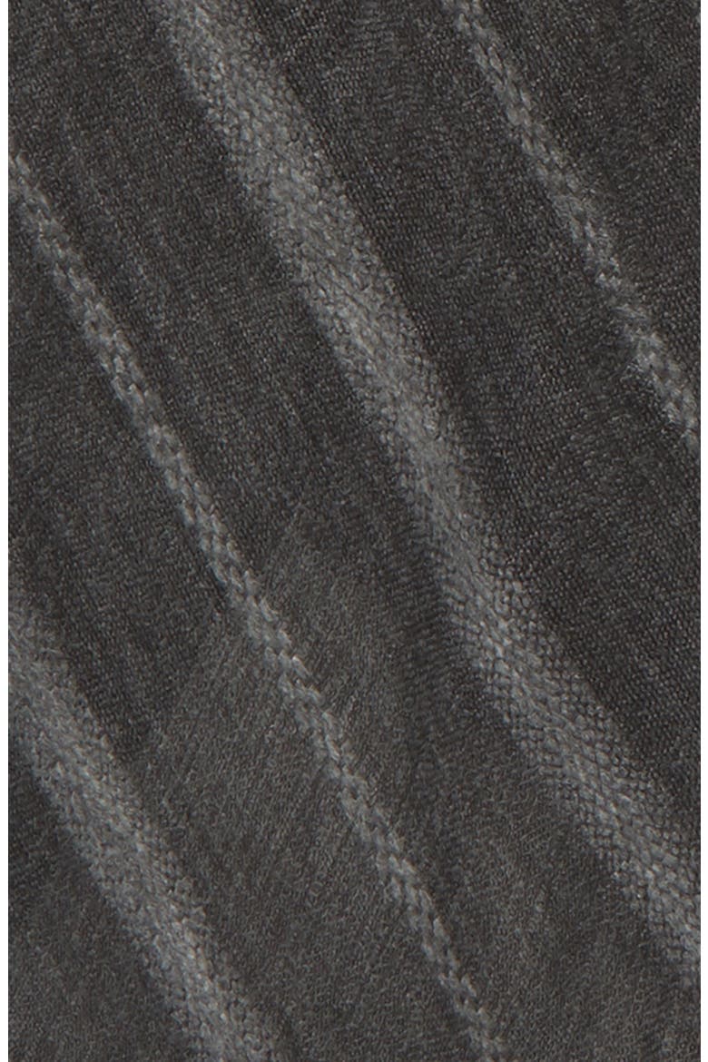 Solid Ribbed Wrap Scarf, Alternate, color, BLACK