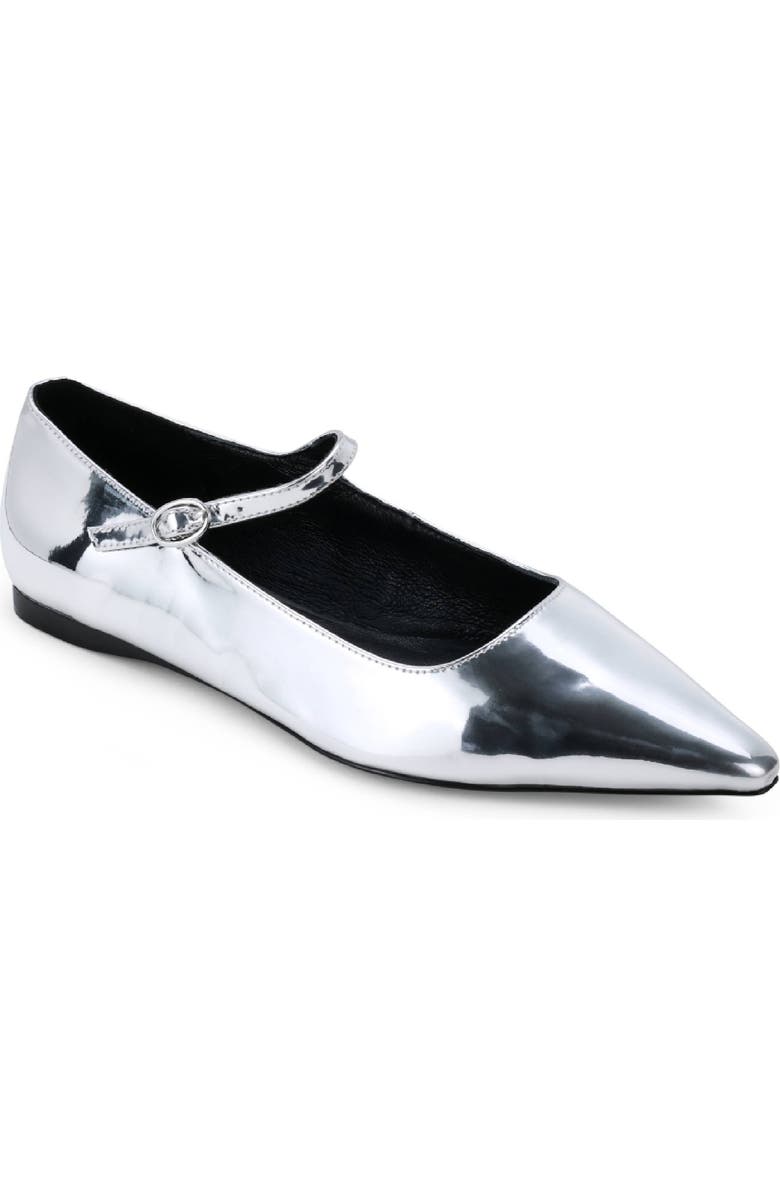 Yosi Samra Camille Pointed Toe Mary Jane Flat, Main, color,