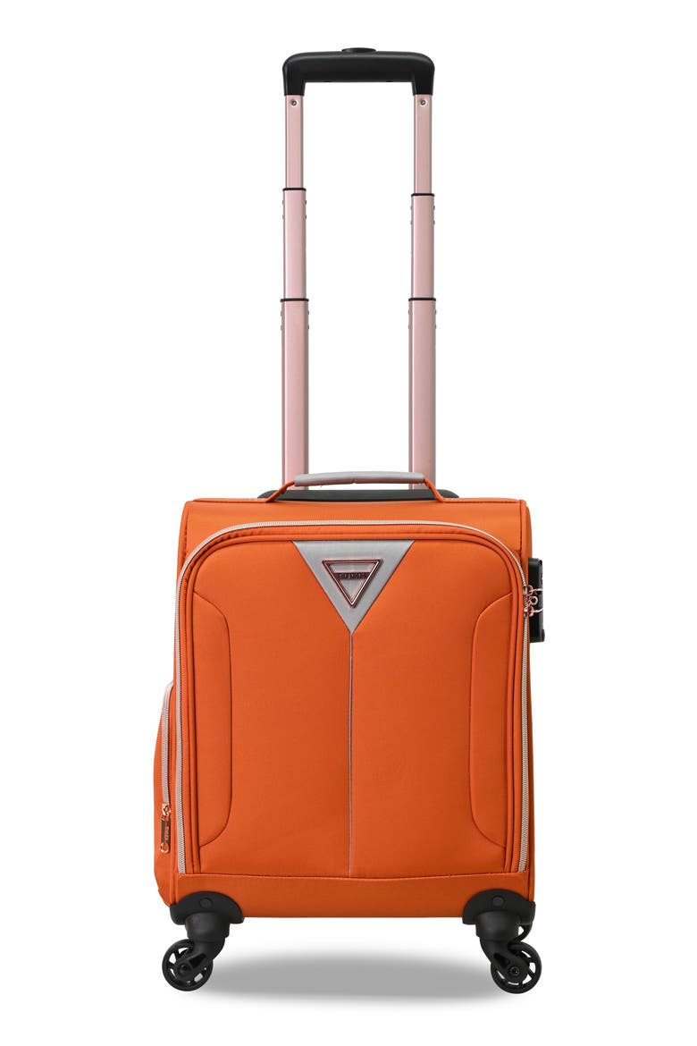 Abito 16-Inch Underseat Spinner Suitcase, Main, color, BURNT ORANGE
