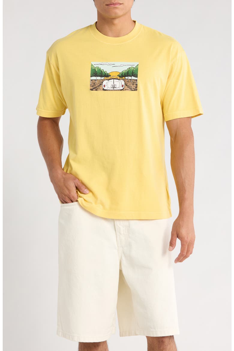 Orchard Lane Graphic T-Shirt, Main, color, BANANA CREAM