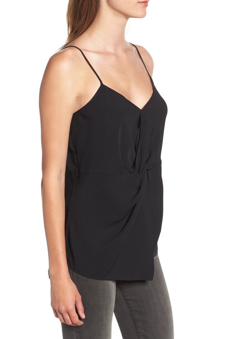 Twist Camisole, Alternate, color, BLACK