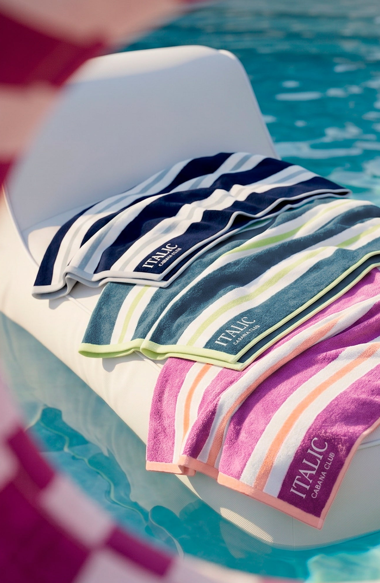 Italic Bondi Cabana Towels, Alternate, color, Multicolor