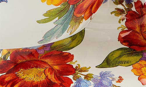 Mackenzie-childs Flower Market Triplicity Bowl Set In White