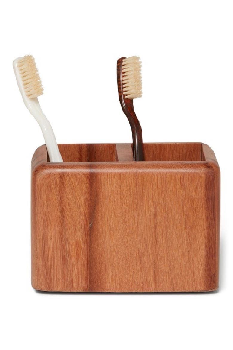 Nature's Home Toothbrush Holder, Alternate, color, WOOD