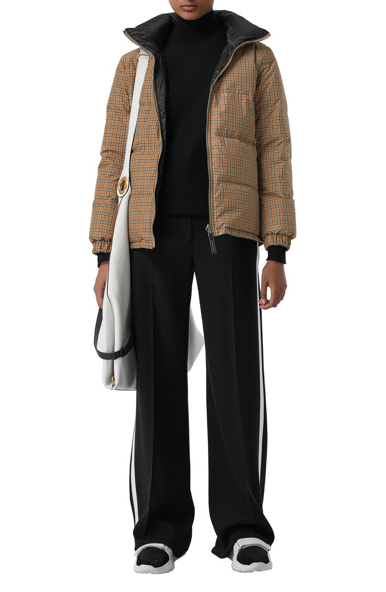 Burberry Reddich Vintage Check Reversible Down Jacket, Alternate, color, 