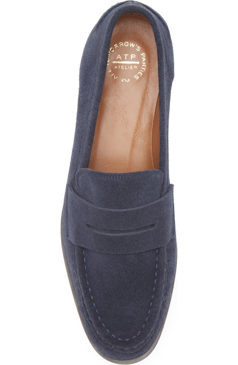 ATP ATELIER Airola Penny Loafer, Alternate, color, Mirtillo