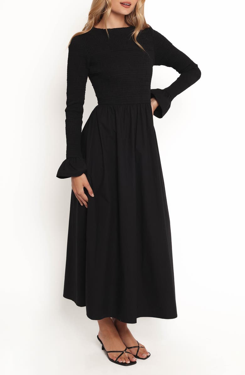 Petal & Pup Mairead Long Sleeve Cotton Maxi Dress, Alternate, color,