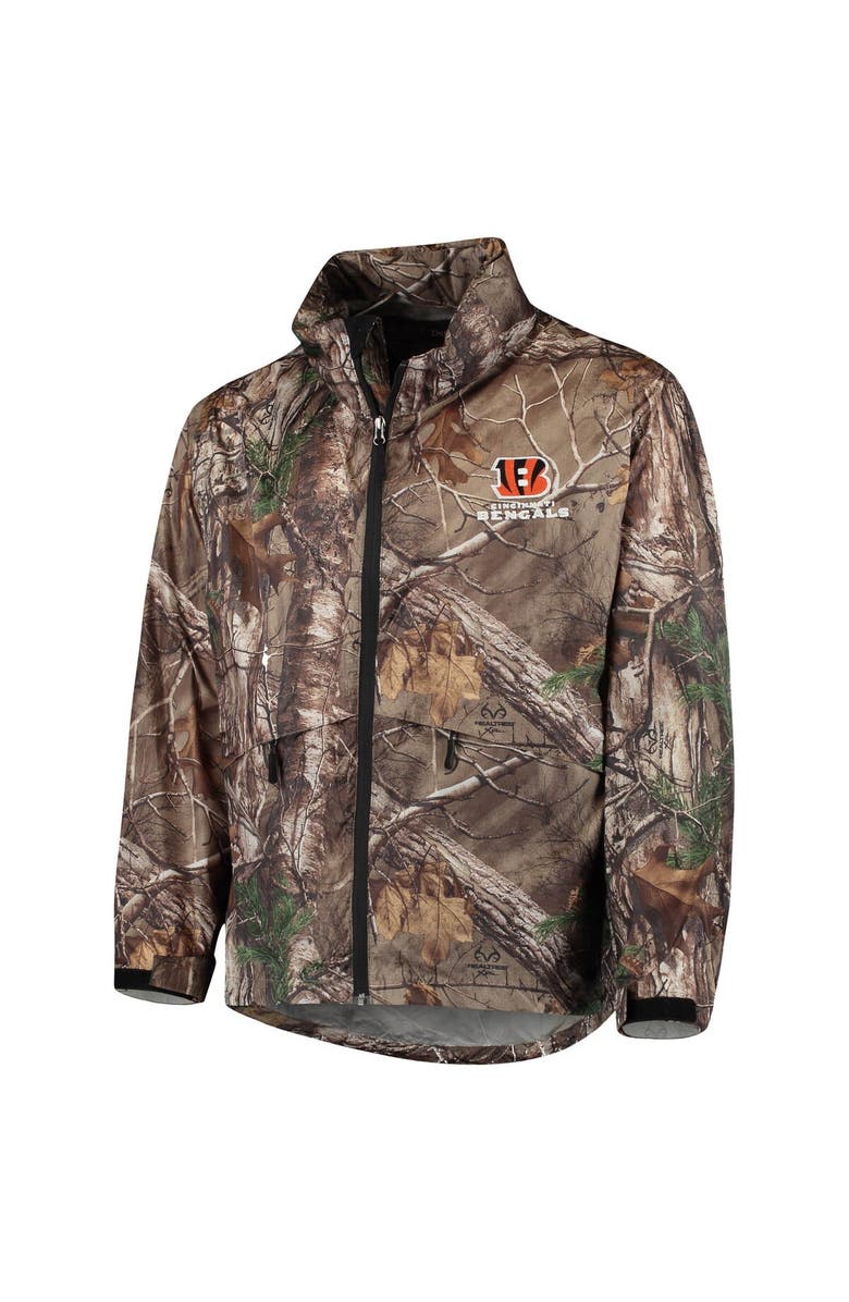 DUNBROOKE Men's Dunbrooke Realtree Camo Cincinnati Bengals Circle Sportsman Waterproof Packable Full-Zip Jacket, Alternate, color, Realtree Camo