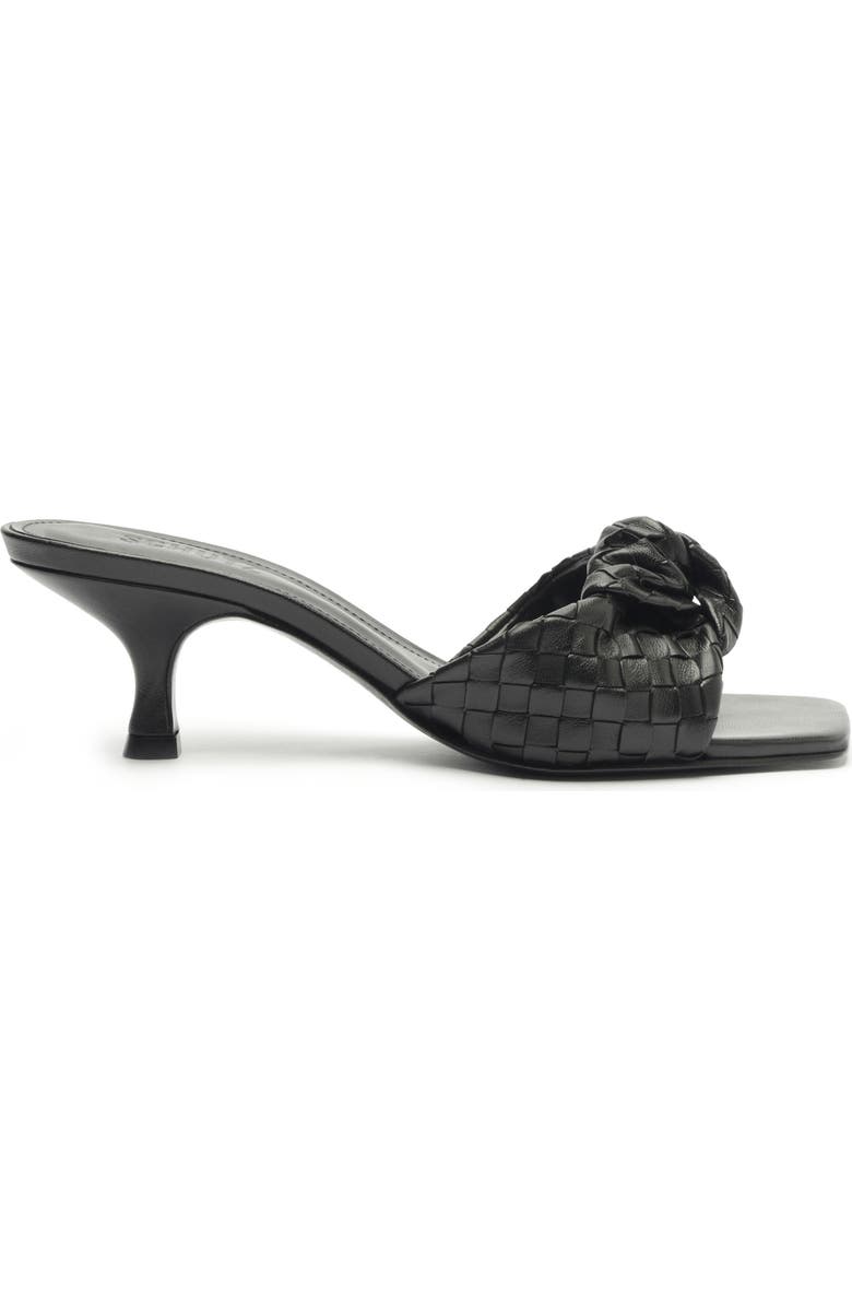 Schutz Kareena Knot Slide Sandal, Alternate, color, Black