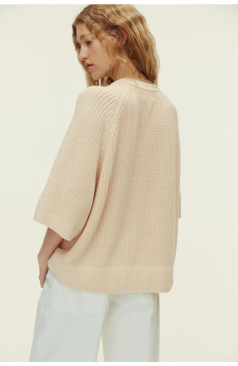 H&M Rib-knit top, Alternate, color, Beige