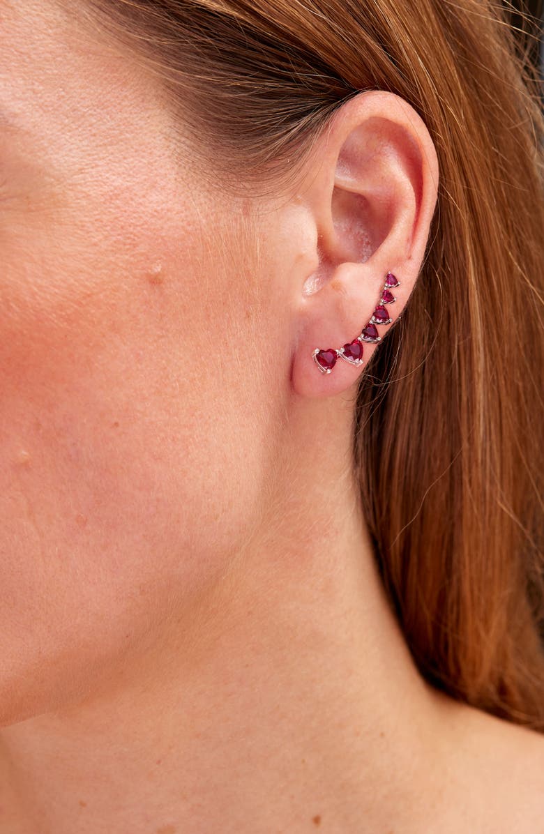 SAVVY CIE JEWELS Heart Ear Crawlers, Alternate, color, 