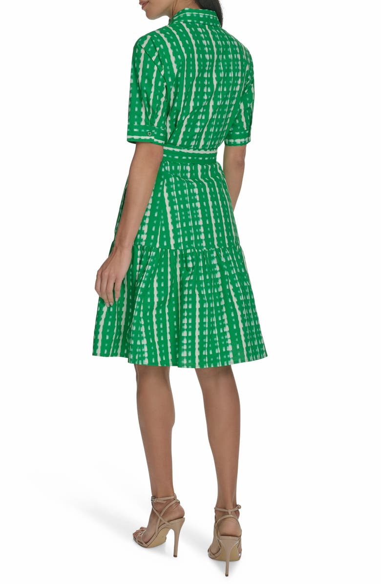 Calvin Klein Elbow Length Sleeve Cotton Shirtdress, Alternate, color,