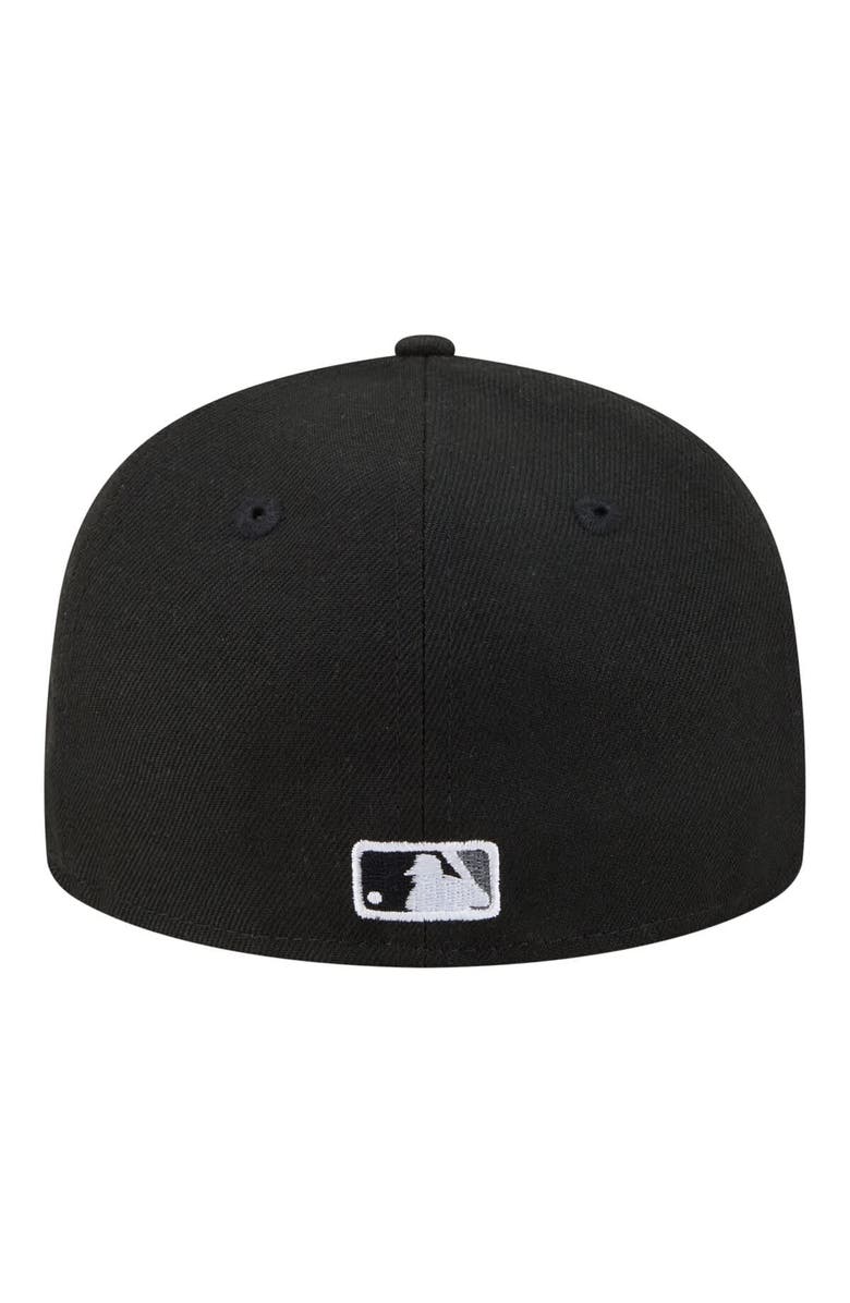 New Era Men's New Era  Black Chicago White Sox Hidden Hit 59FIFTY Fitted Hat, Alternate, color, Black