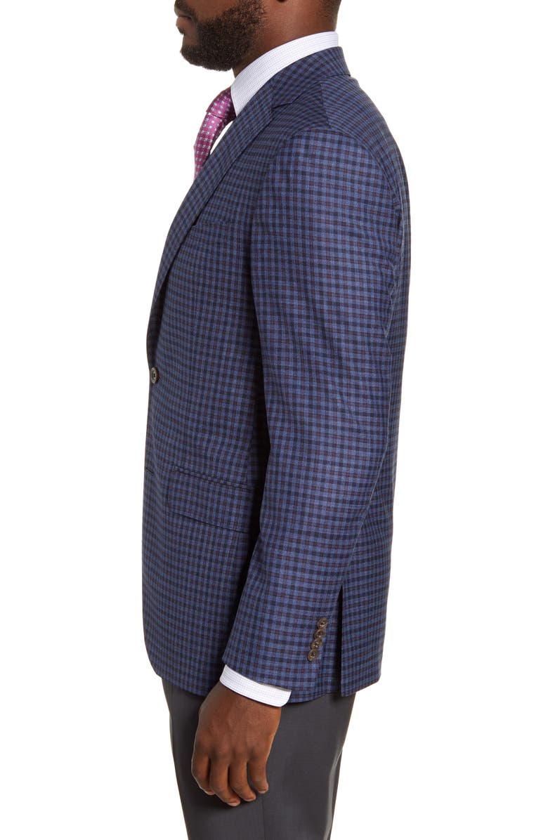 David Donahue Connor Classic Fit Check Wool Sport Coat, Alternate, color, 
