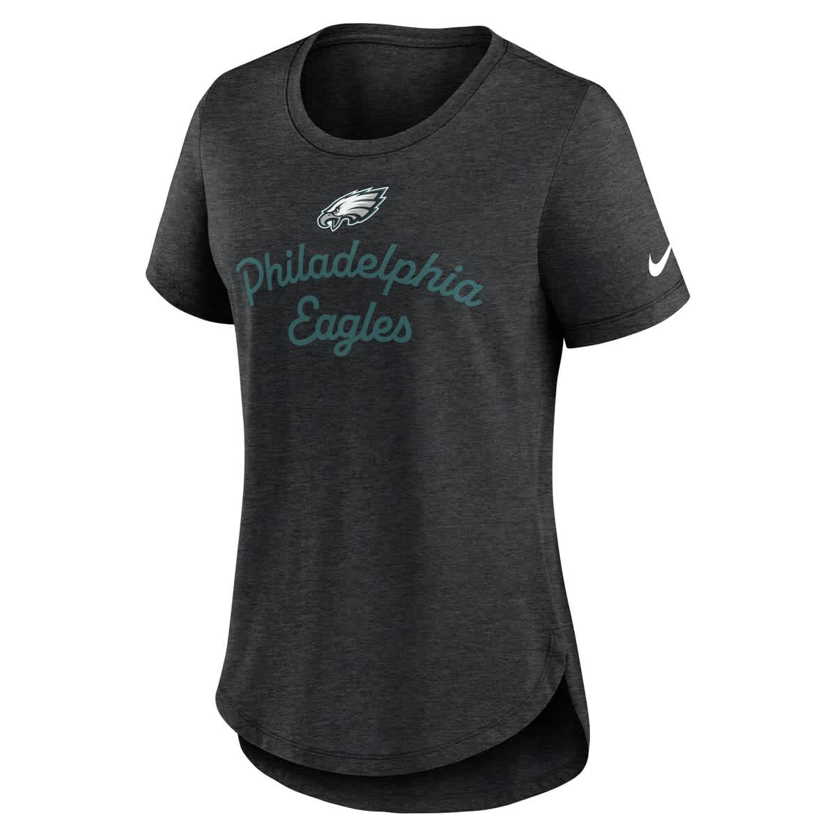 Women's Nike Black Philadelphia Eagles Script Tri-Blend T-Shirt - image 2